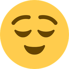 Erleichtertes Gesicht Emoji Twitter