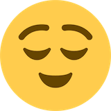relieved-face Emoji twitter