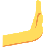 rightwards-pushing-hand Emoji twitter