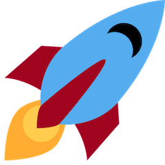 Rocket Emoji on Twitter