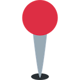 round-pushpin Emoji twitter