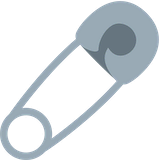safety-pin Emoji twitter