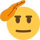 saluting-face Emoji twitter
