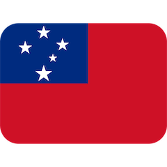 Drapeau des Samoa Émoji Twitter
