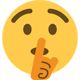 shushing-face Emoji twitter
