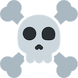 skull-and-crossbones Emoji twitter