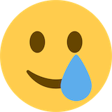 smiling-face-with-tear Emoji twitter