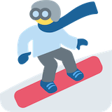snowboarder Emoji twitter