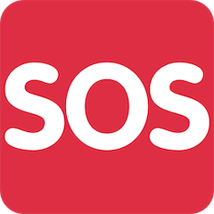 SOS Button Emoji on Twitter
