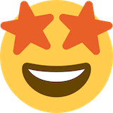 star-struck Emoji twitter