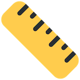 straight-ruler Emoji twitter