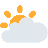 sun-behind-large-cloud Emoji twitter