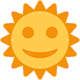 sun-with-face Emoji twitter