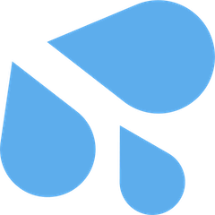 Gotas de água Emoji Twitter