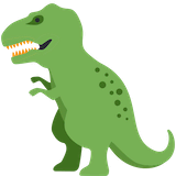 t-rex Emoji twitter