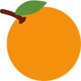 tangerine Emoji twitter