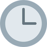 three-oclock Emoji twitter