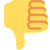 thumbs-down Emoji twitter