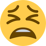 tired-face Emoji twitter