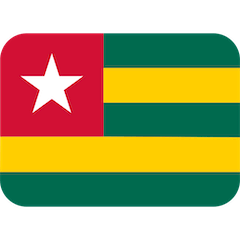 Drapeau du Togo Émoji Twitter