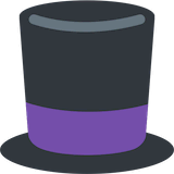 top-hat Emoji twitter