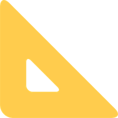 📐 Triangular Ruler Emoji on Twitter