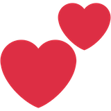 two-hearts Emoji twitter