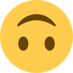 🙃 Umgedrehtes Gesicht Emoji auf Twitter