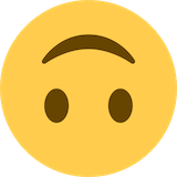 upside-down-face Emoji twitter