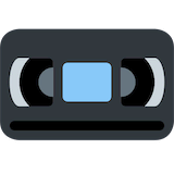 videocassette Emoji twitter