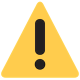 warning Emoji twitter