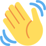 waving-hand Emoji twitter