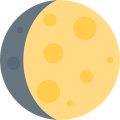 Waxing Gibbous Moon Emoji on Twitter