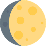 waxing-gibbous-moon Emoji twitter