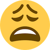 weary-face Emoji twitter