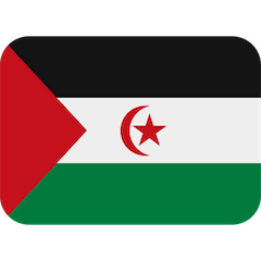 Bandera del Sáhara Occidental Emoji Twitter