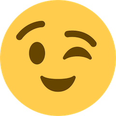 Zwinkerndes Gesicht Emoji Twitter