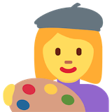 woman-artist Emoji twitter