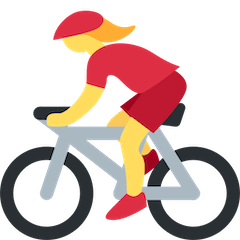 🚴‍♀️ Woman Biking Emoji on Twitter