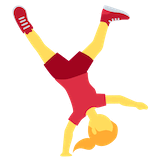 woman-cartwheeling Emoji twitter