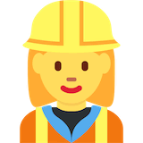 woman-construction-worker Emoji twitter