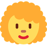 woman-curly-haired Emoji twitter