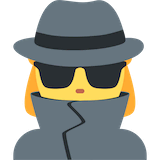 woman-detective Emoji twitter