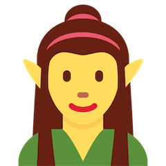 Weibliche Elfe Emoji Twitter