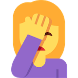 woman-facepalming Emoji twitter