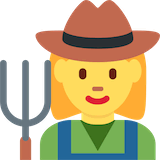 woman-farmer Emoji twitter