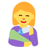 woman-feeding-baby Emoji twitter