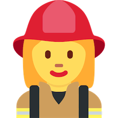 Vigile del fuoco donna Emoji Twitter