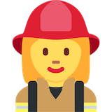 woman-firefighter Emoji twitter