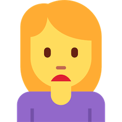 🙍‍♀️ Woman Frowning Emoji on Twitter